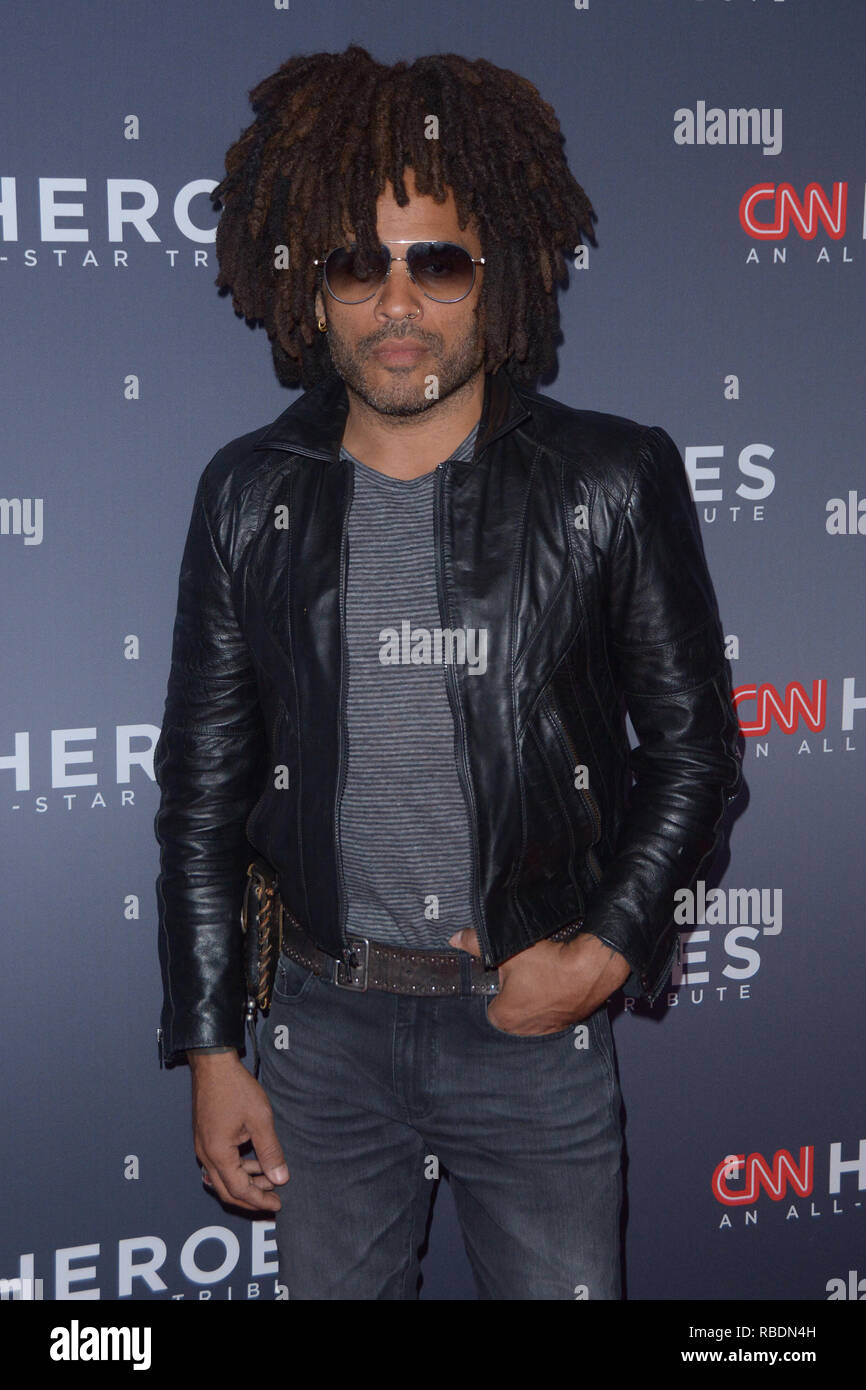 12th Annual CNN Heroes  at American Museum of Natural History - Red Carpet Arrivals  Featuring: Lenny Kravitz Where: New York, New York, United States When: 09 Dec 2018 Credit: Ivan Nikolov/WENN.com Stock Photo