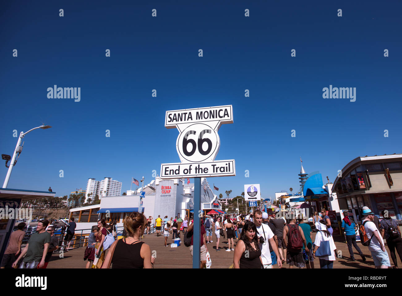 Route 66: End of the Trail – Santa Monica, California Stock Photo