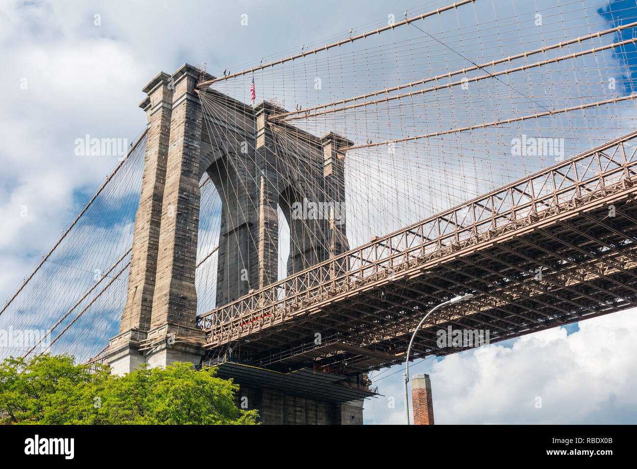 Brooklyn Bridge in New York City in the Brooklyn Park Stock Photo - Alamy