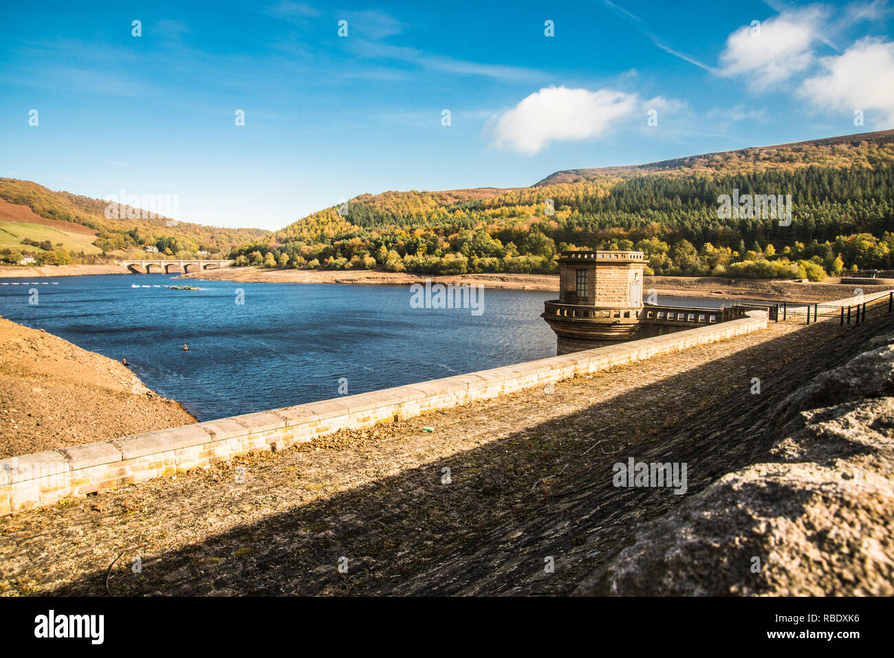 drought at the Ladybower Derbyshire  Ray Boswell Stock Photo
