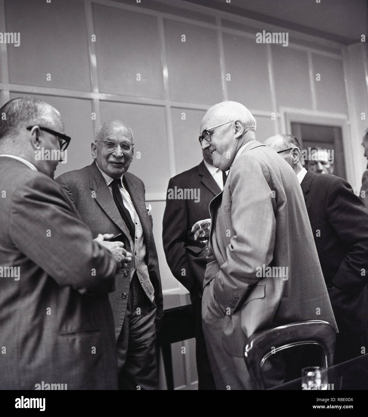 1965, Directors of a football club having a drink in the boardroom