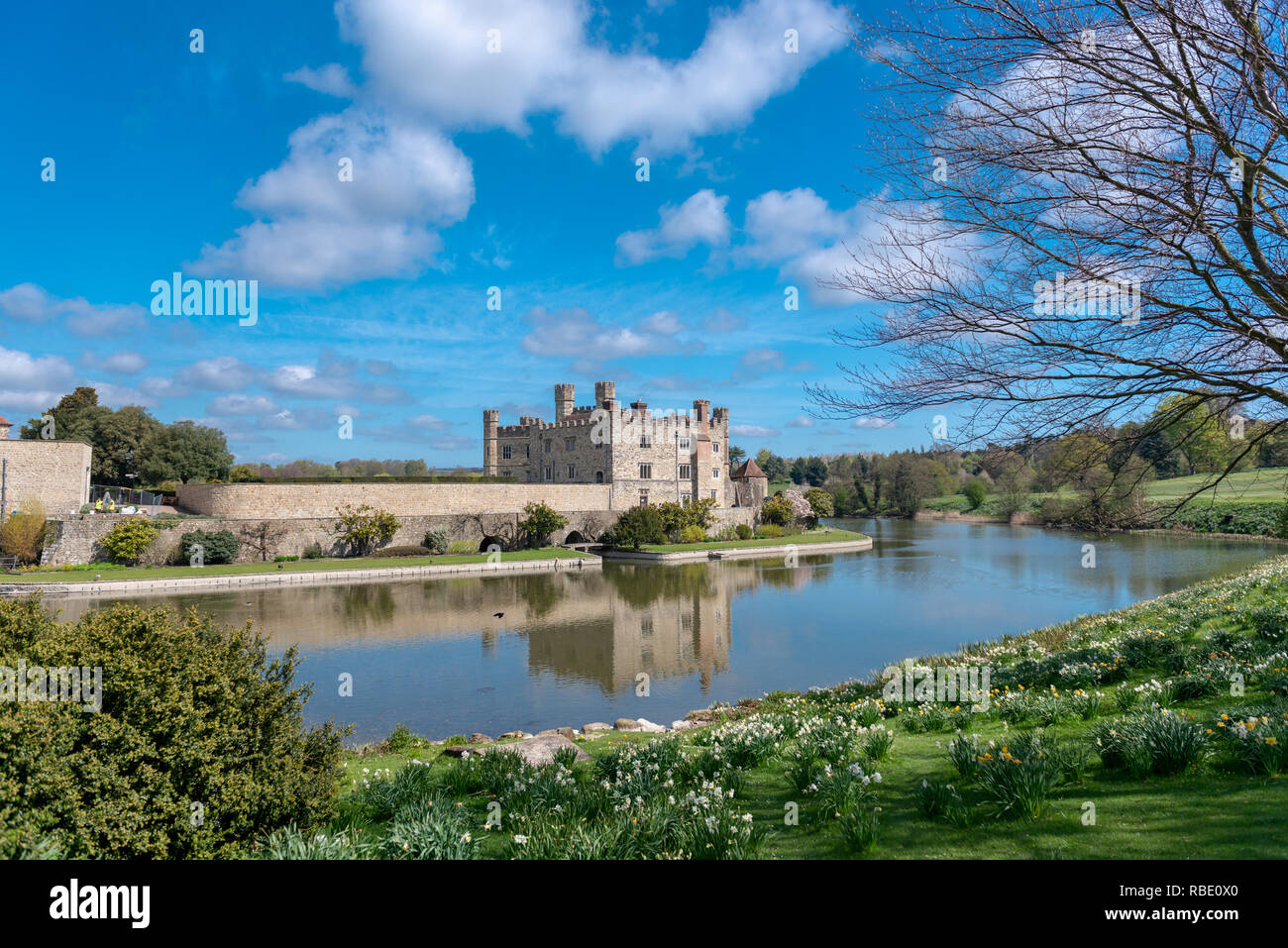 Leeds castle UK Stock Photo