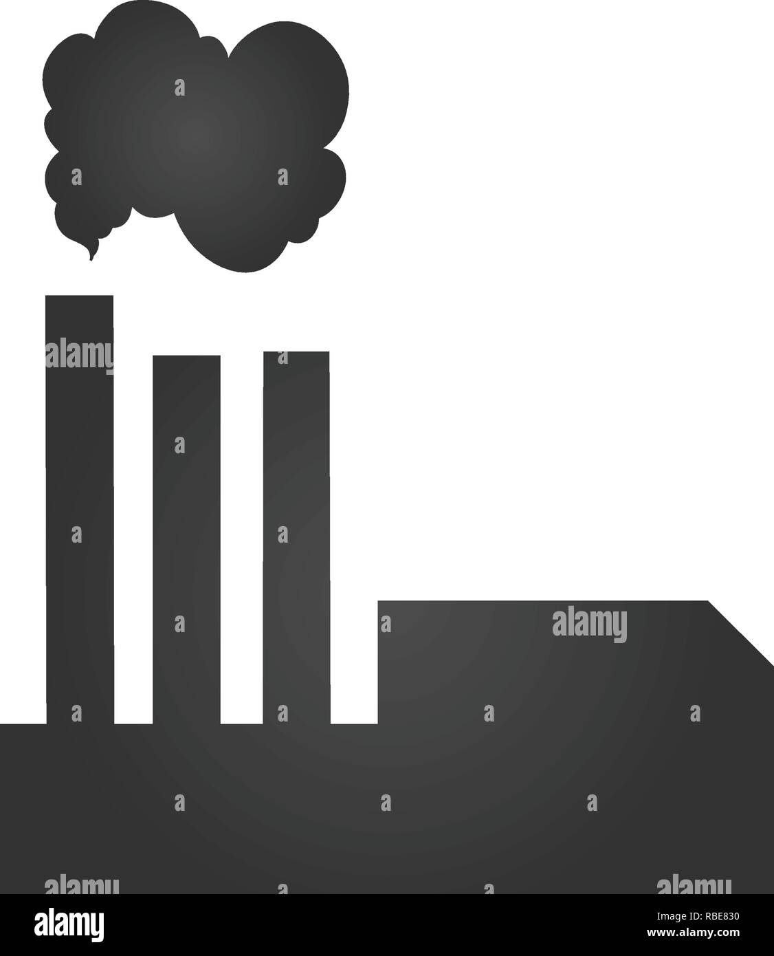 power plant icon. Factory Industrial Building Power plant, vector ...