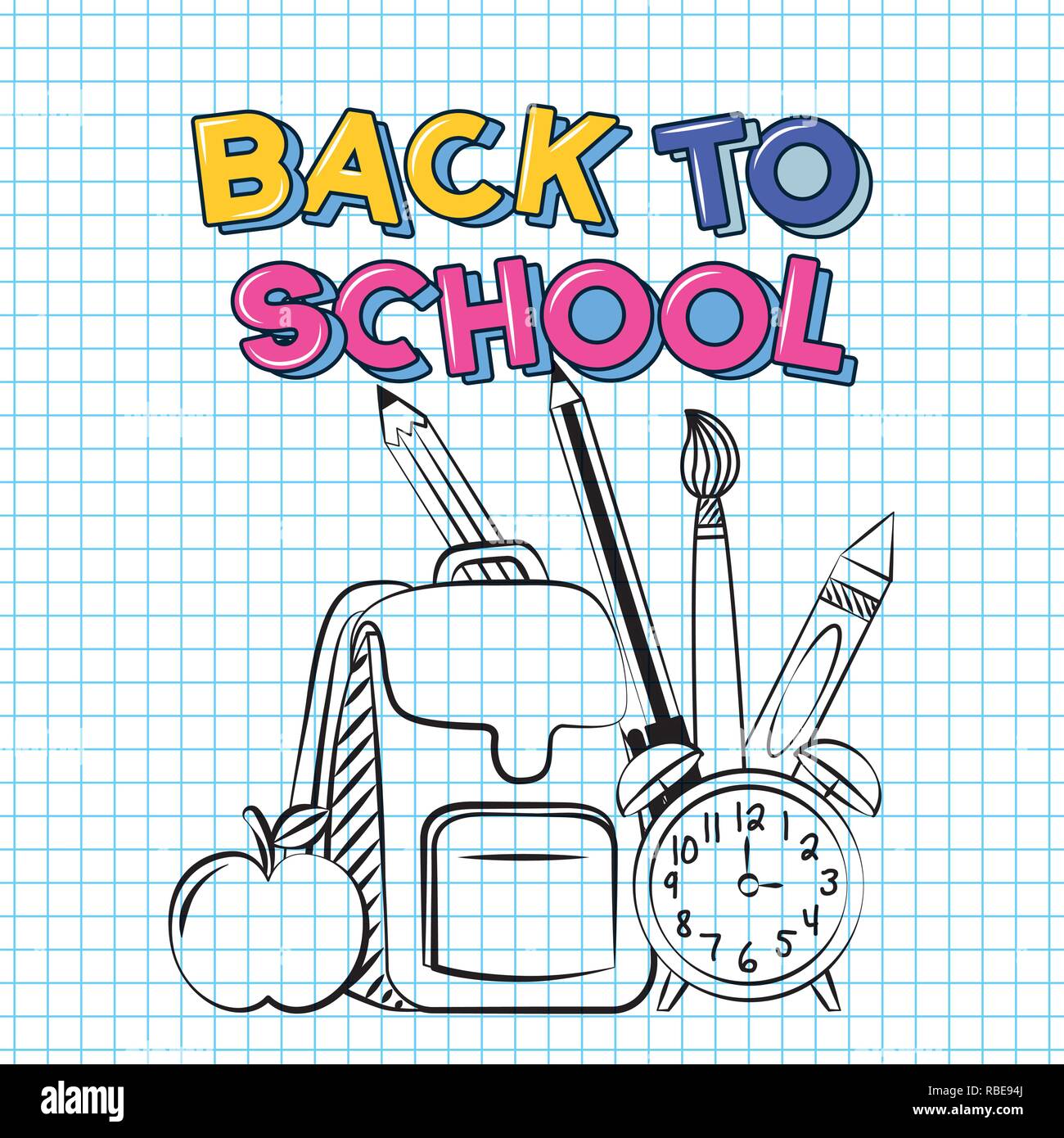 back to school Stock Vector Image & Art - Alamy