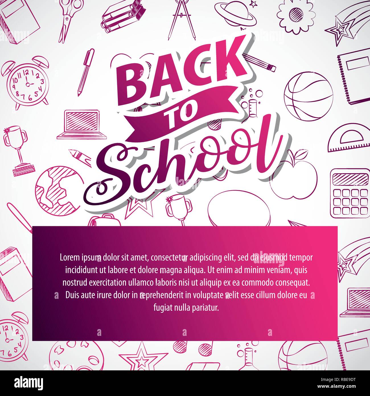 back to school Stock Vector Image & Art - Alamy
