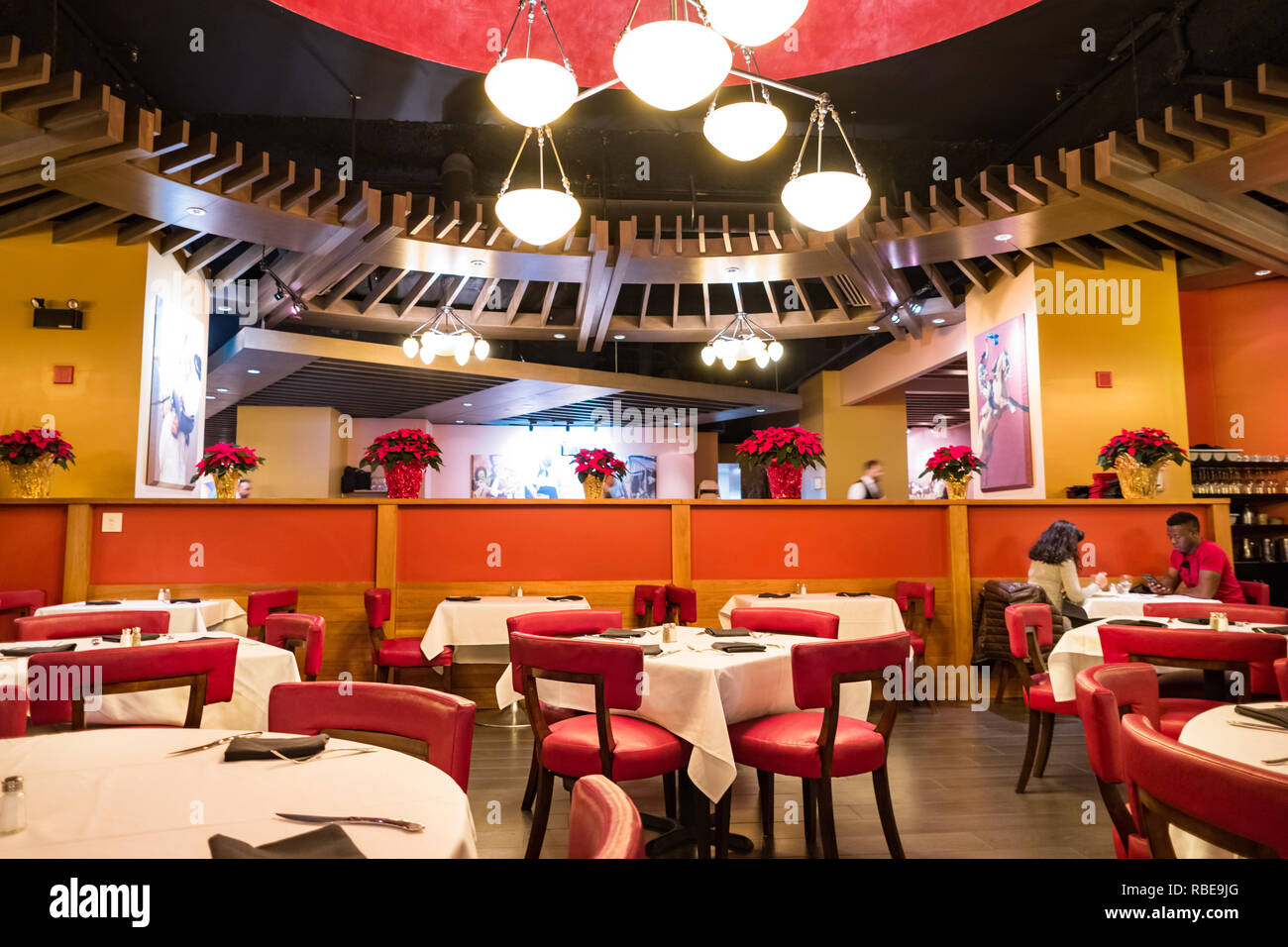 Brasa Brazilian Steakhouse restaurant interior in Niagara Falls Ontario Canada Stock Photo