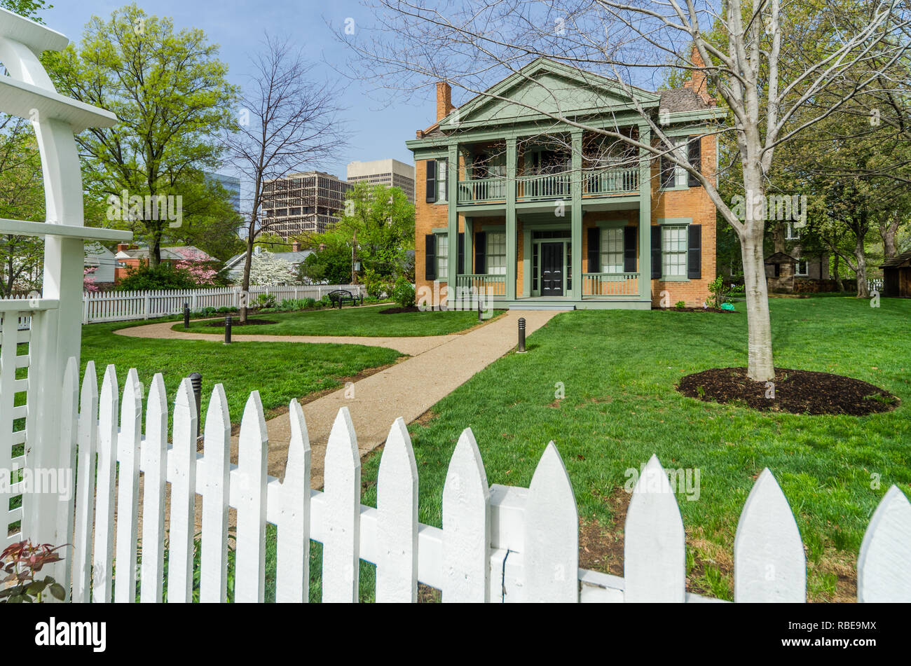 Historic Hanley House in downtown Clayton Stock Photo Alamy