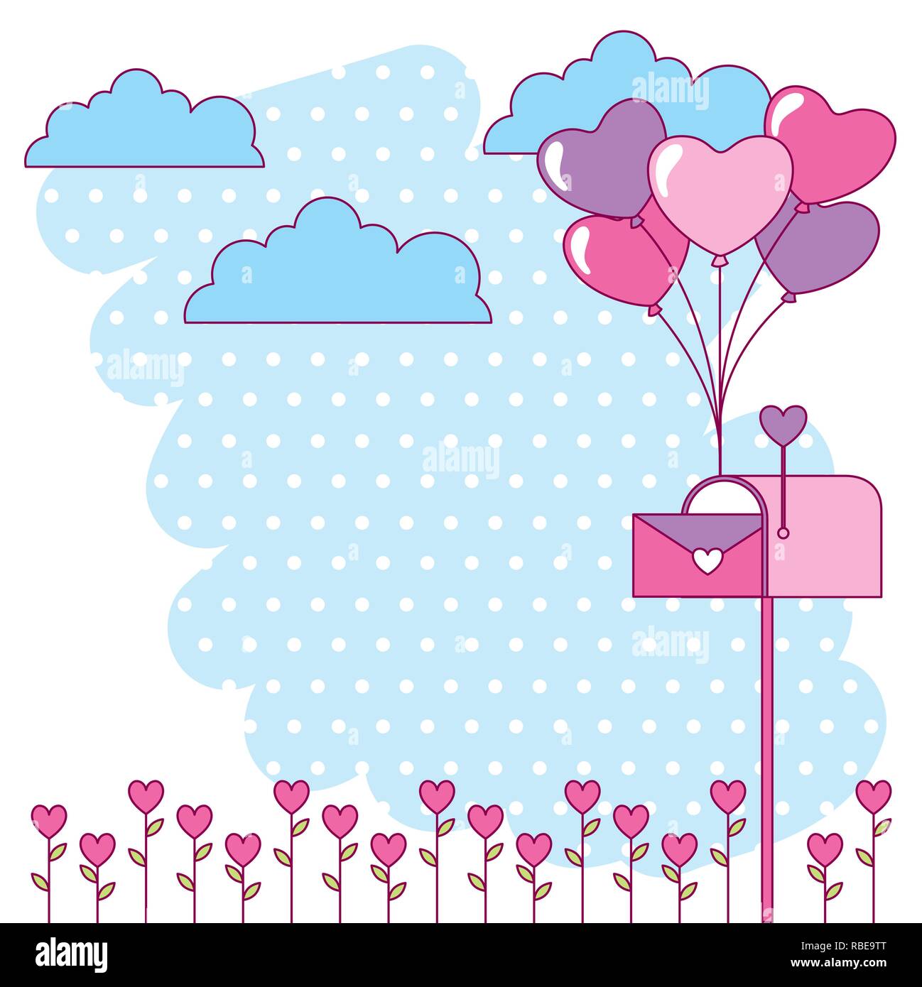valentine day card Stock Vector Image & Art - Alamy