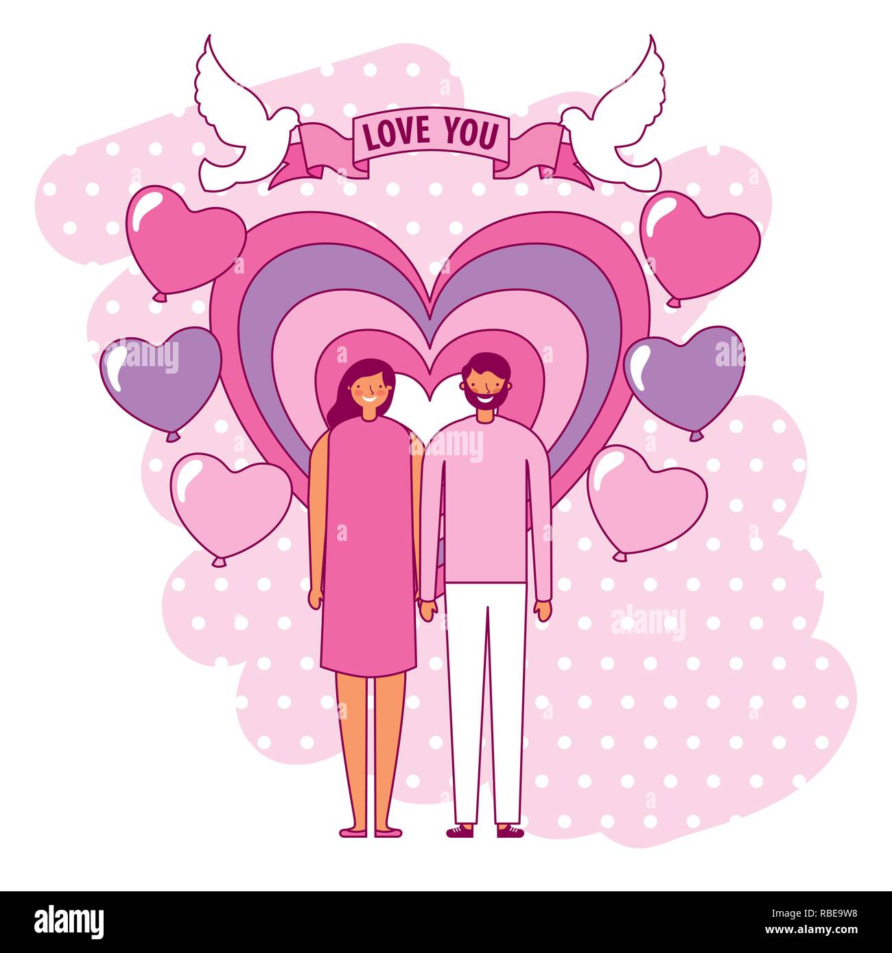 valentine day card Stock Vector