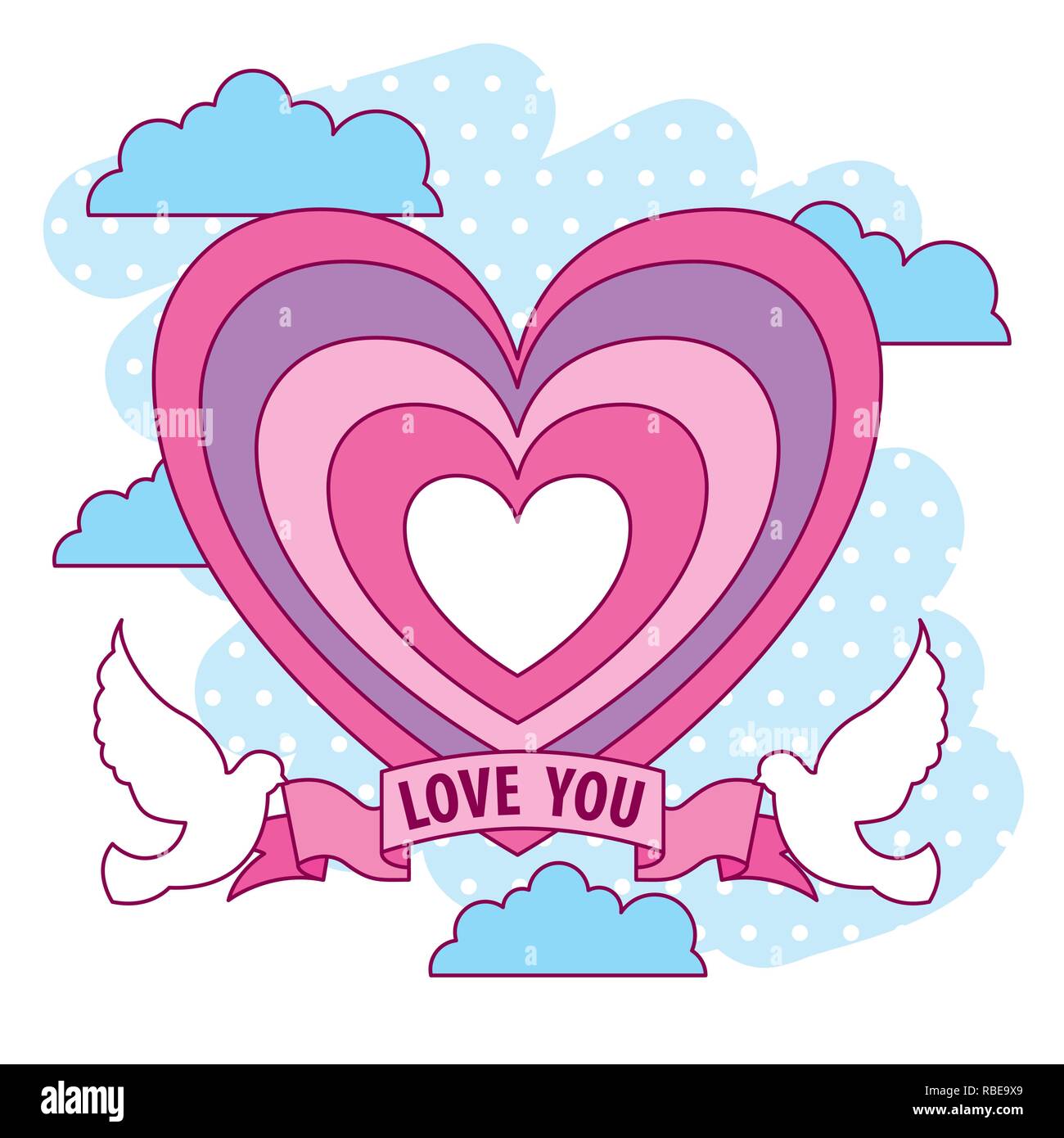 valentine day card Stock Vector Image & Art - Alamy