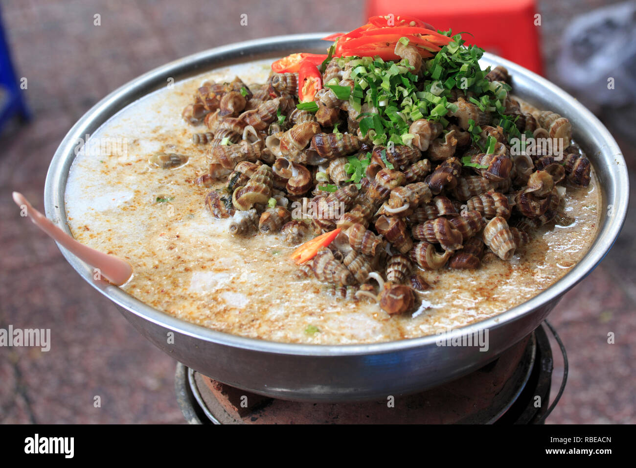 Asian soup with sea snails Stock Photo Alamy