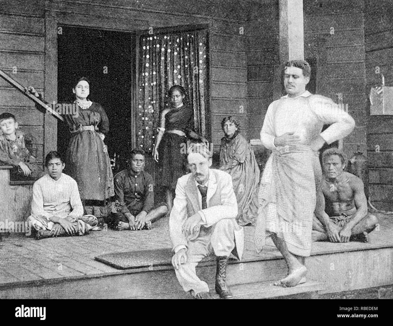 Samoan home Black and White Stock Photos & Images Alamy