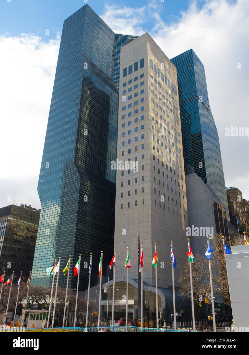 The U.S. Mission to the United Nations, New York City Stock Photo