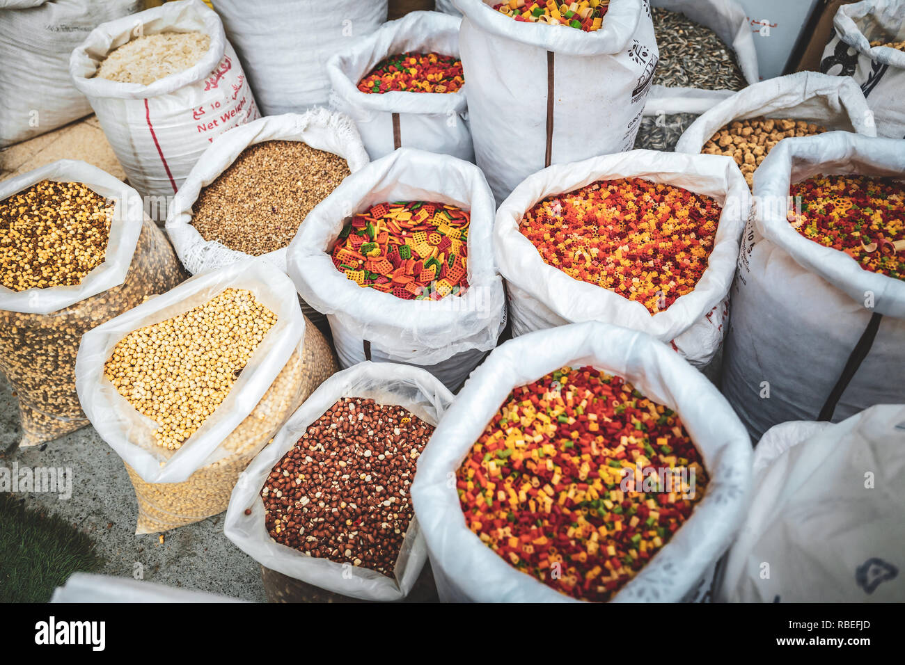 Selling local food in Nizwa, Oman Stock Photo Alamy
