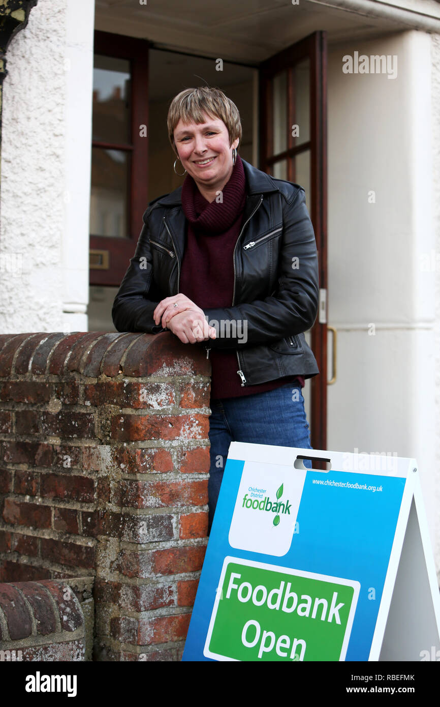 General views of the Foodbank in Chichester, West Sussex, UK. Stock Photo