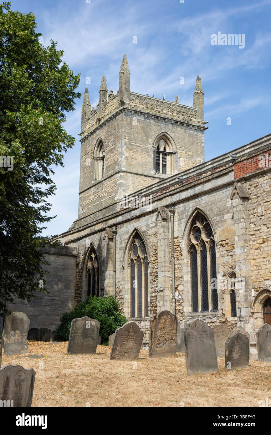 Parish Church of Saint Mary, Burgate, Barton-upon-Humber, Lincolnshire, England, United Kingdom Stock Photo