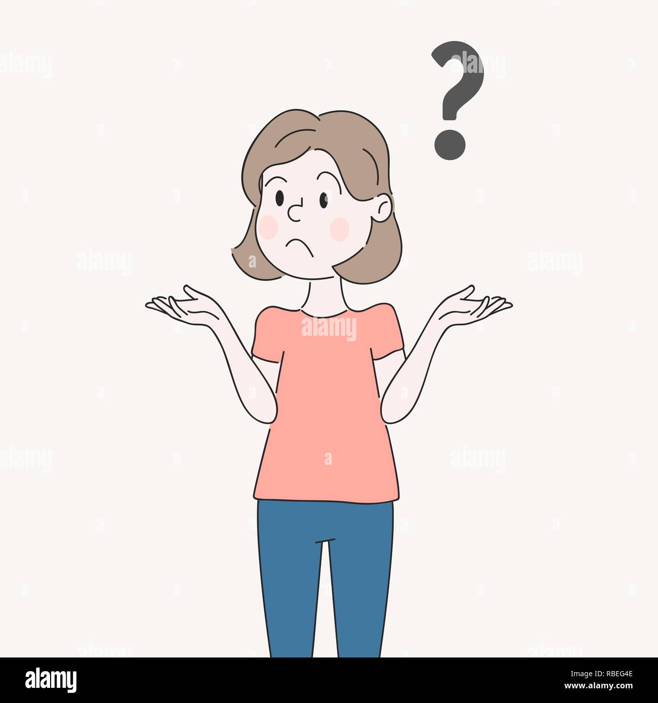 curious face clipart cartoon