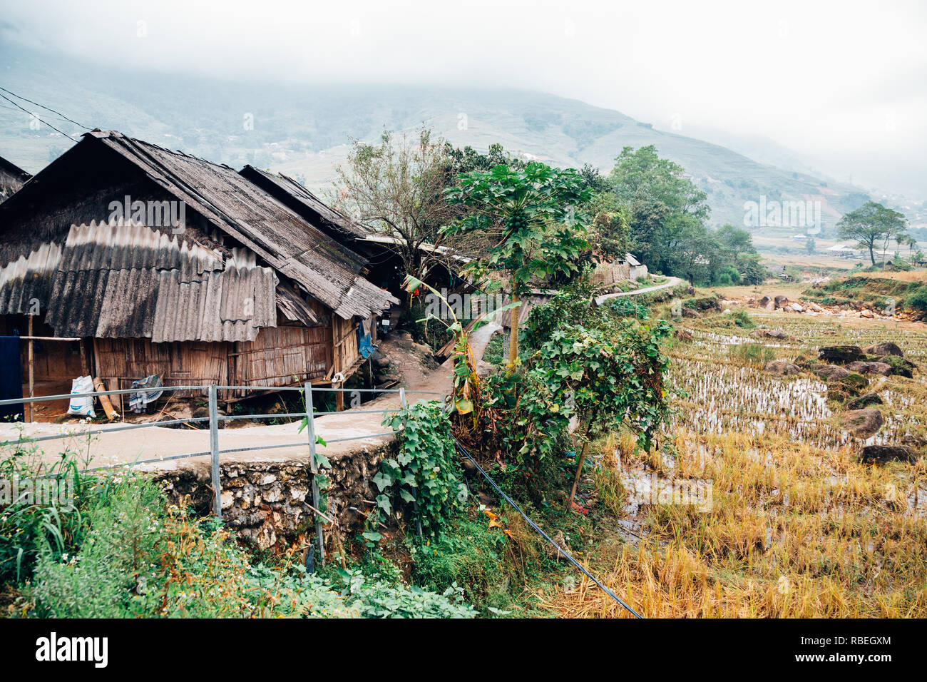 Lao Chai countryside village in Sapa, Vietnam Stock Photo - Alamy