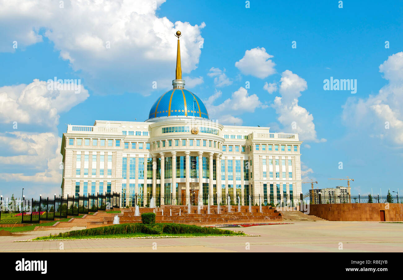 Presidential palace 'Ak-Orda', Astana, Kazakhstan Stock Photo
