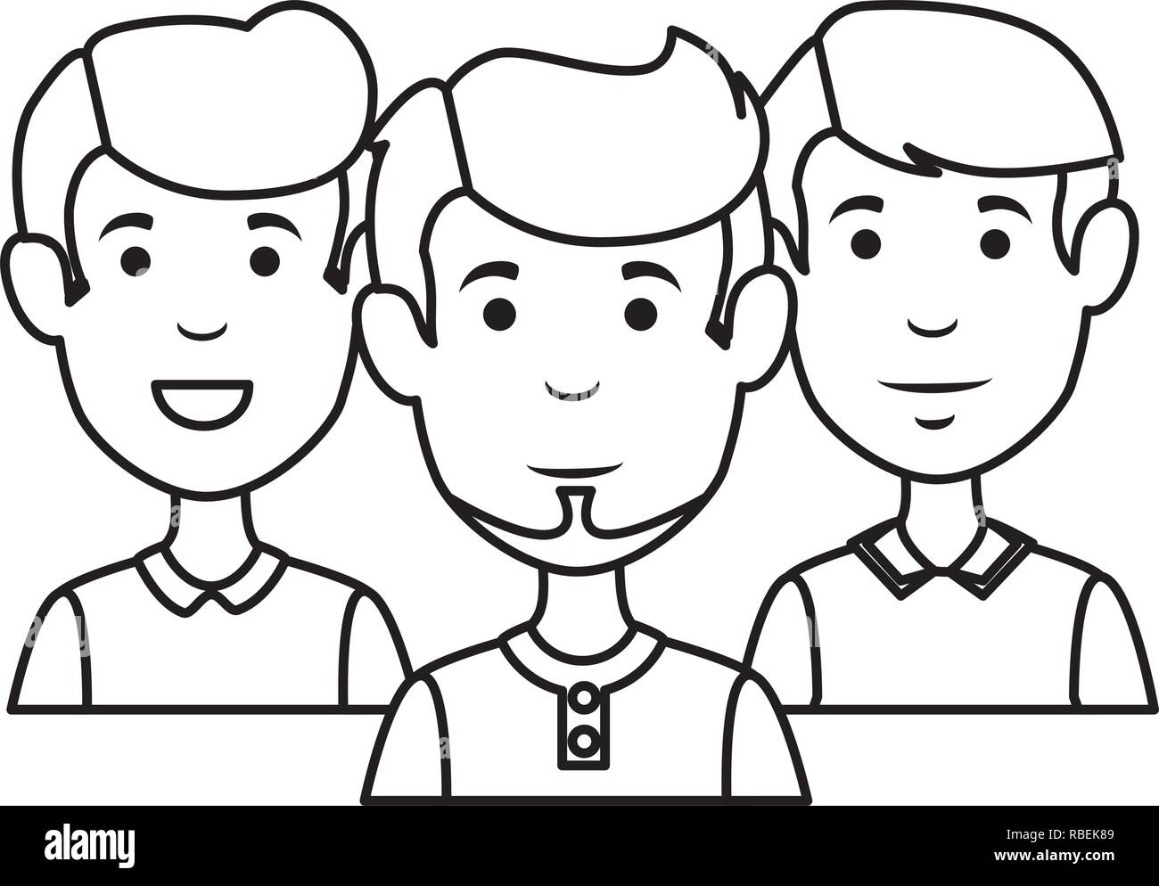 group of men avatars characters Stock Vector Image & Art - Alamy