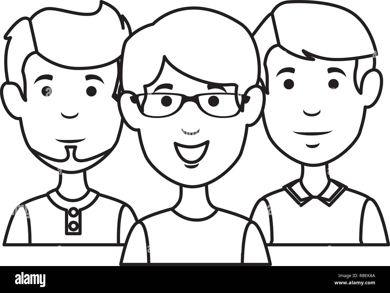 group of men avatars characters Stock Vector Image & Art - Alamy