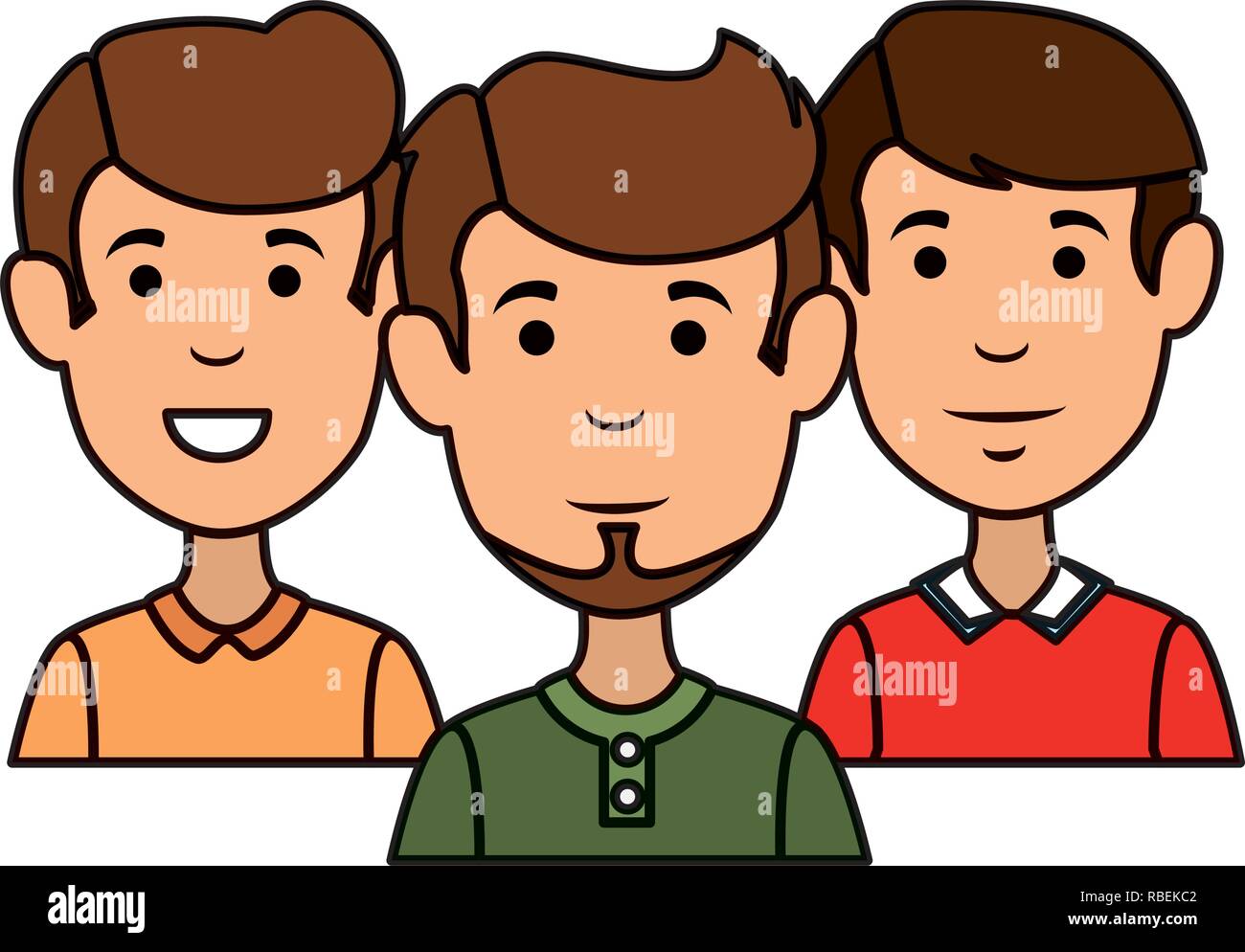 group of men avatars characters Stock Vector Image & Art - Alamy