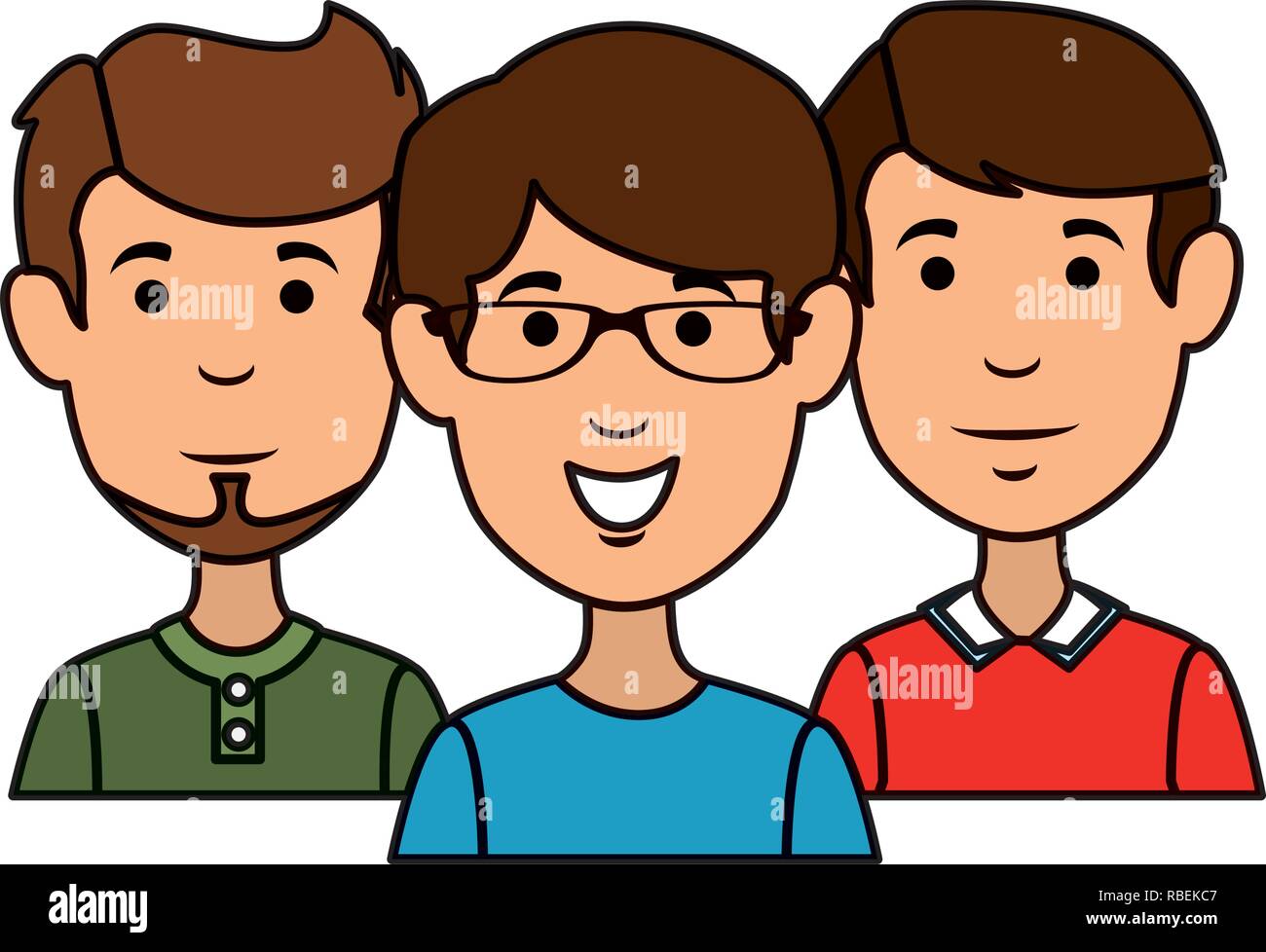 group of men avatars characters Stock Vector Image & Art - Alamy
