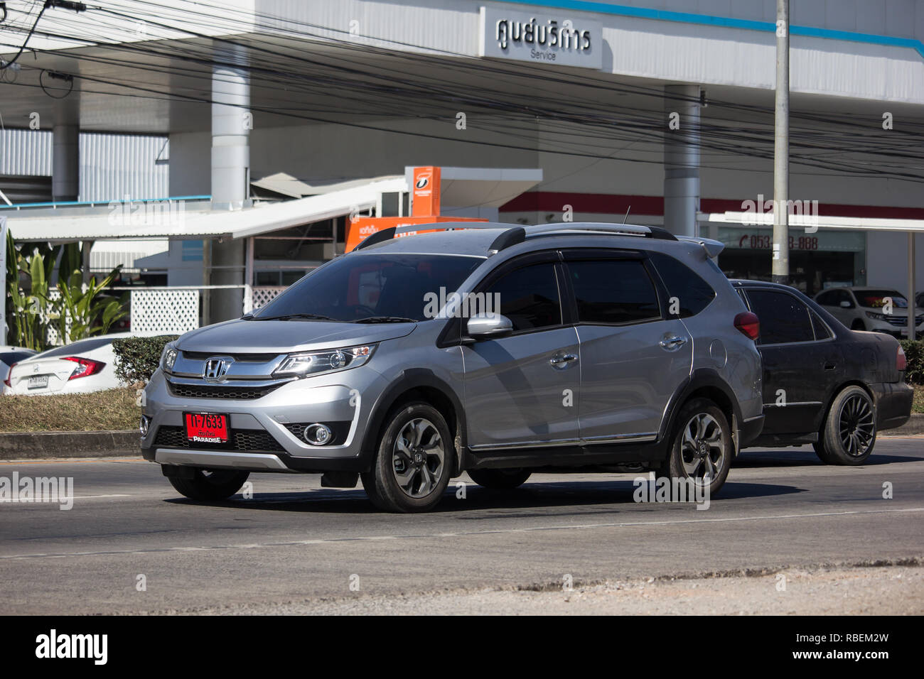 Chiangmai Thailand December 27 18 Private Car Honda Brv City Suv Car On Road No 1001 8 Km From Chiangmai City Stock Photo Alamy