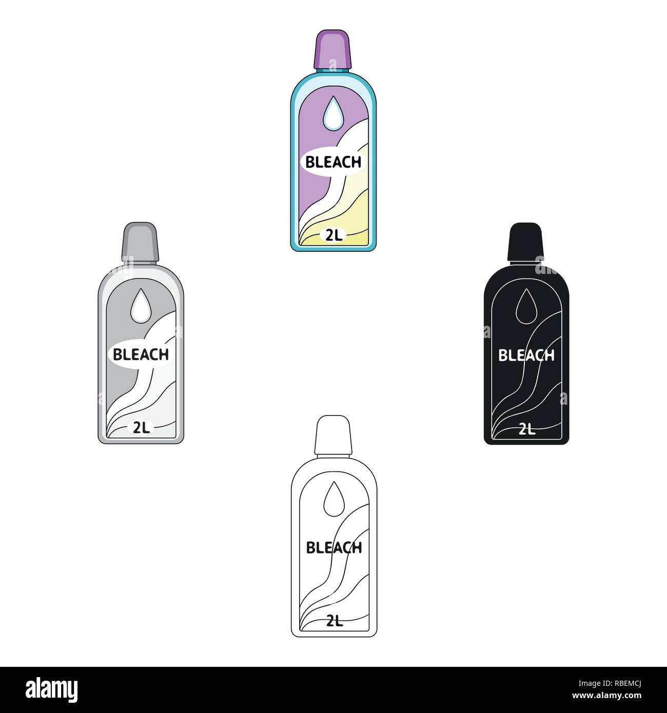 Laundry detergent cap Stock Vector Images Alamy