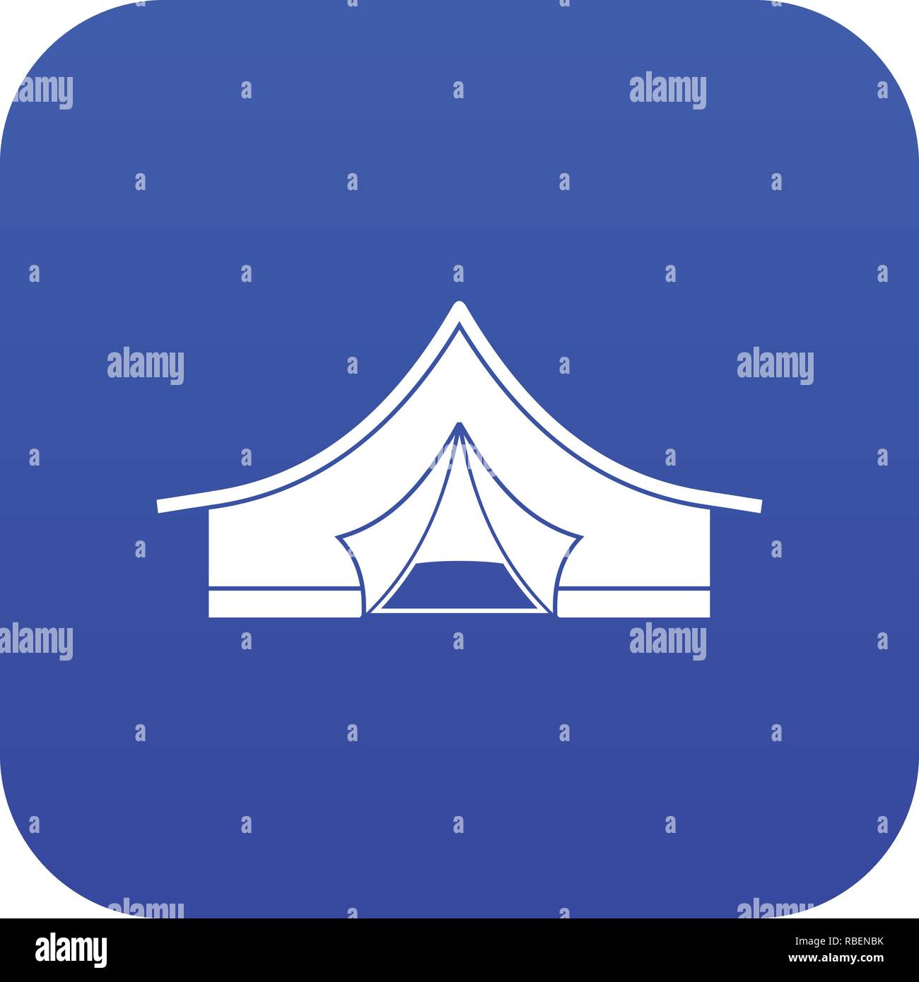Tourist tent icon digital blue Stock Vector Image & Art - Alamy
