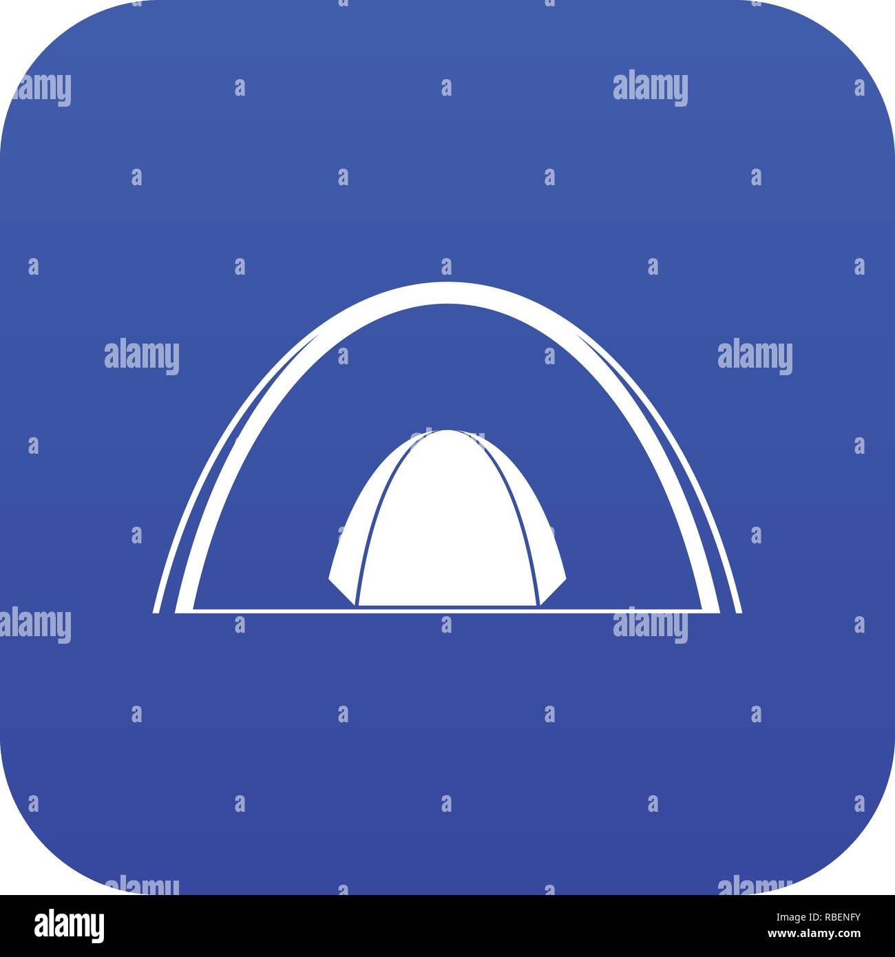 Camping dome tent icon digital blue Stock Vector Image & Art - Alamy
