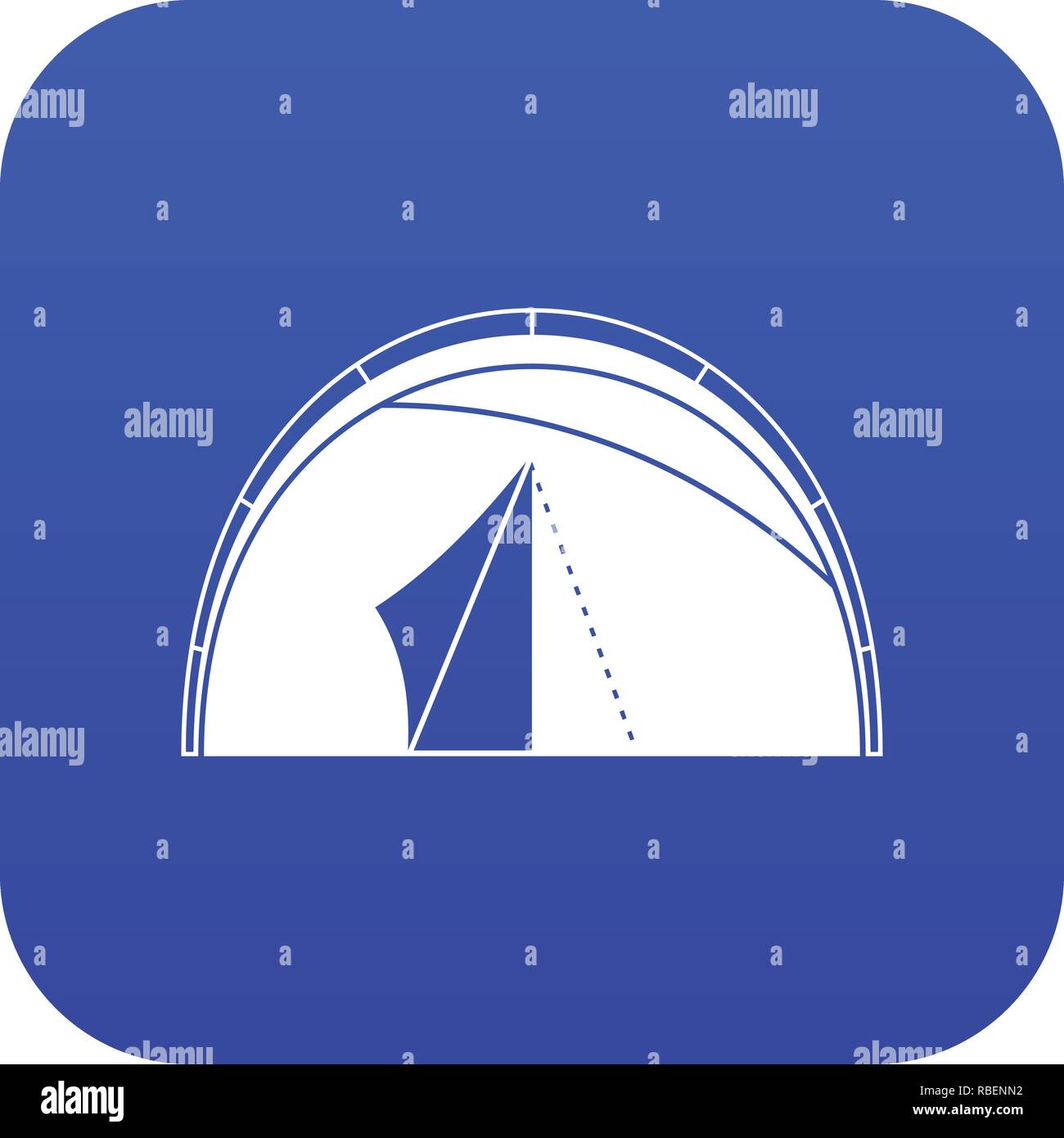 Dome tent icon digital blue Stock Vector Image & Art - Alamy
