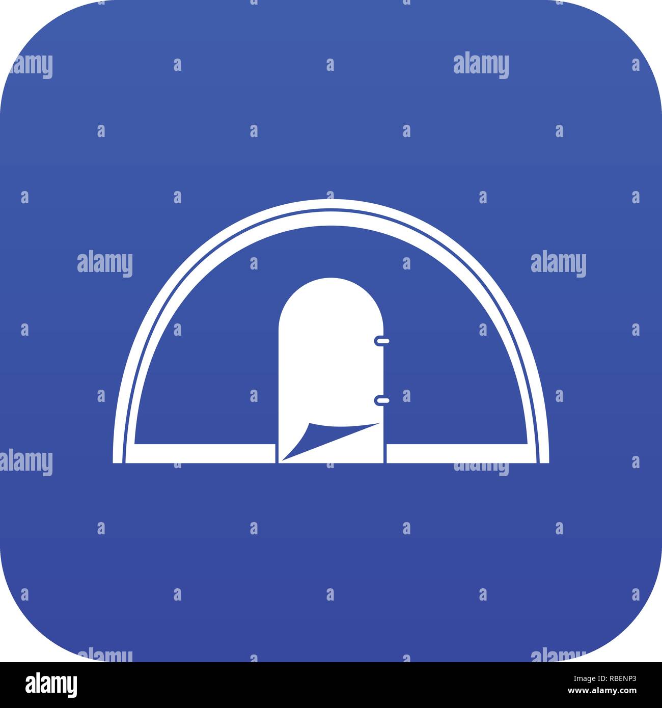 Tent icon digital blue Stock Vector Image & Art - Alamy