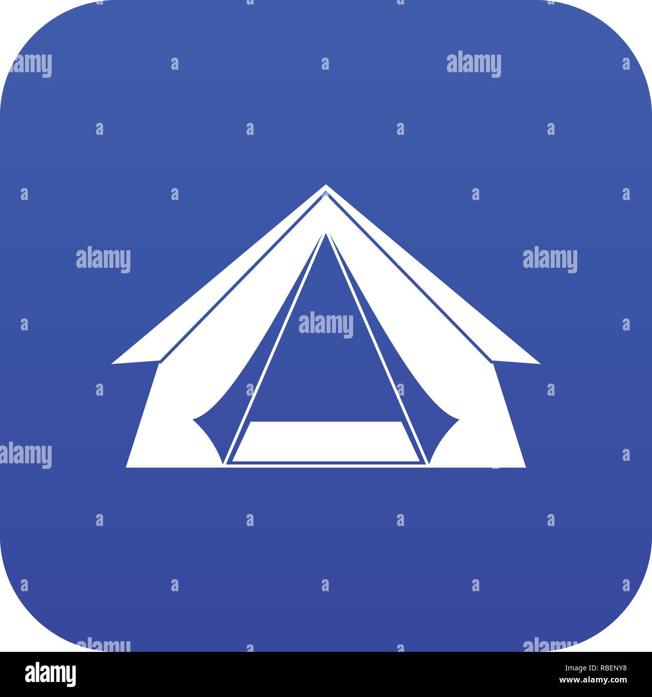 Tourist tent icon digital blue Stock Vector Image & Art - Alamy