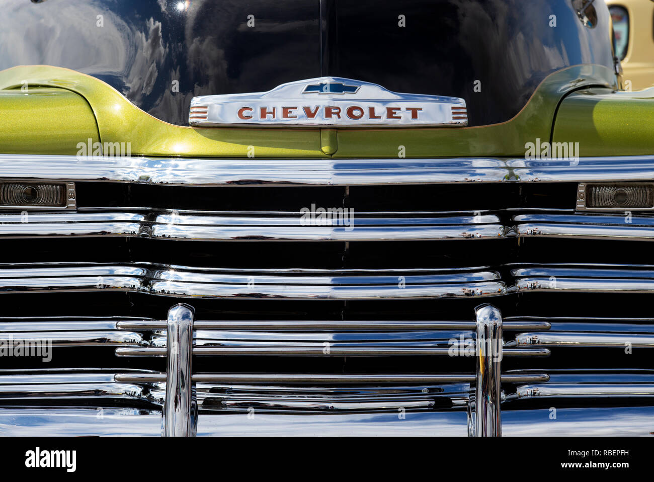 1953 Chevrolet 3100 pickup truck front end Stock Photo