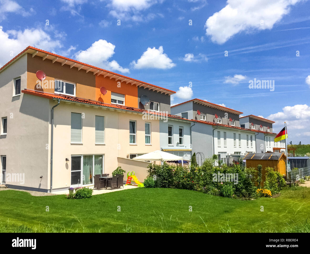 New Houses Stock Photo