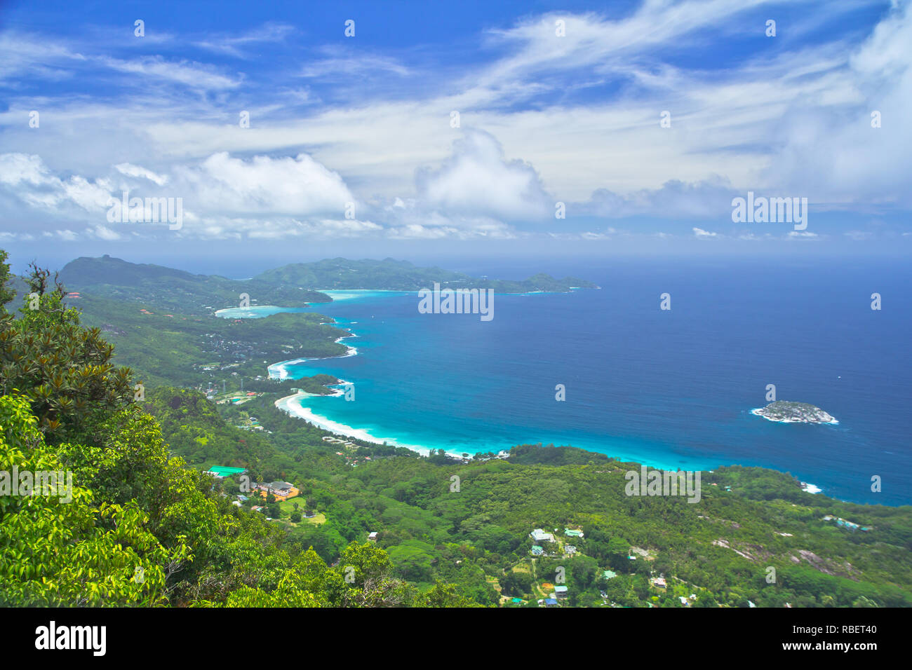 Morne Blanc, with its shear cliff face, is the most iconic mountain on