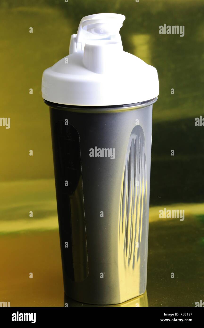 Mixing bottle for nutritional health drinks Stock Photo Alamy