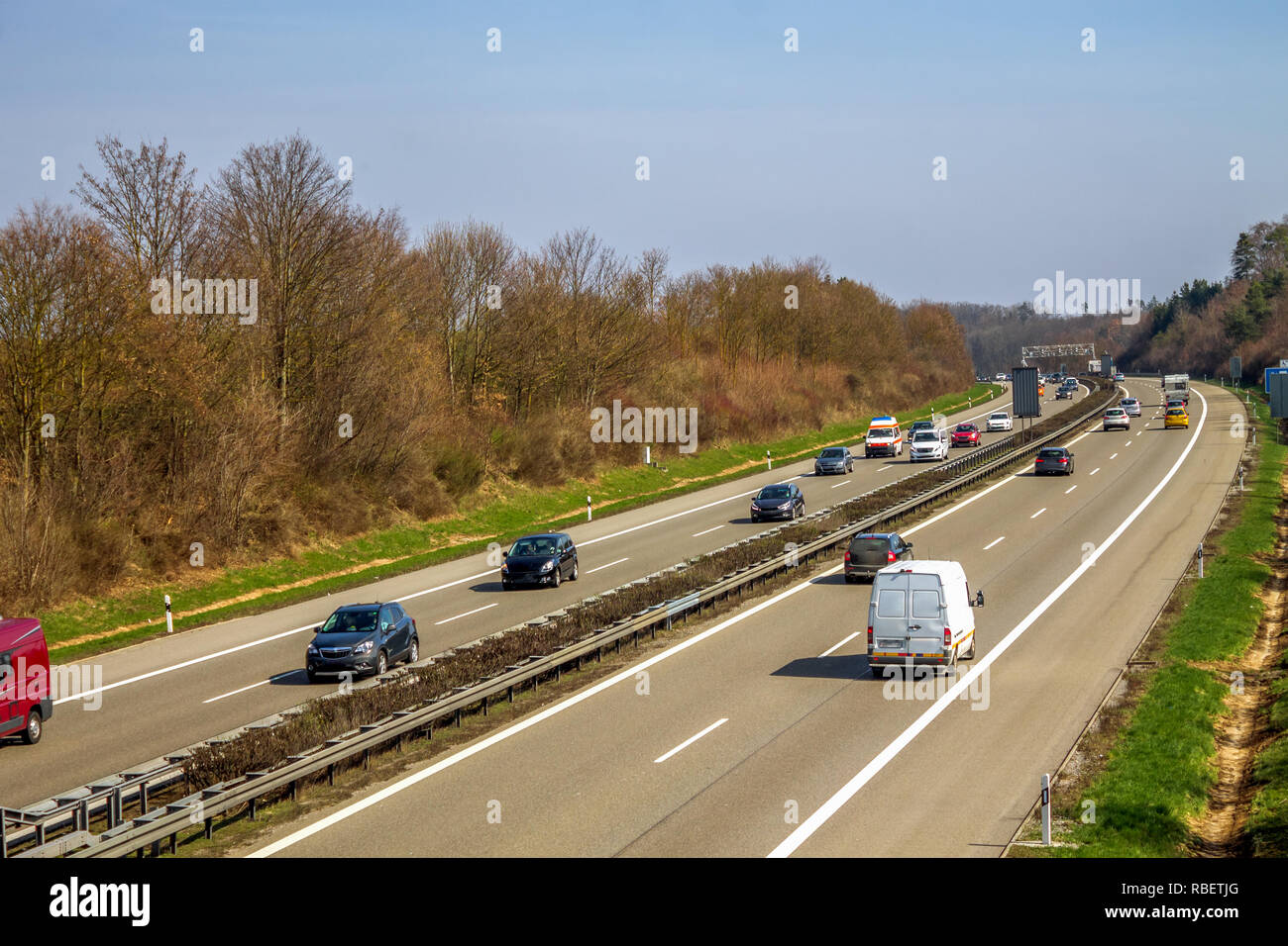 Highway, Autobahn Stock Photo