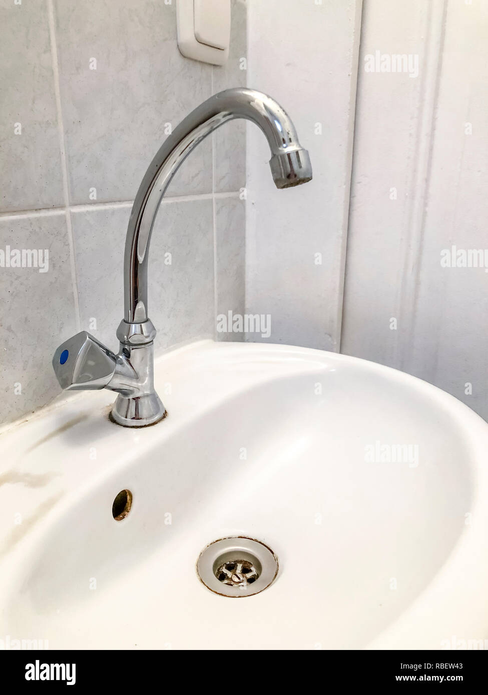 sink, bathroom, stains, dirty Stock Photo Alamy