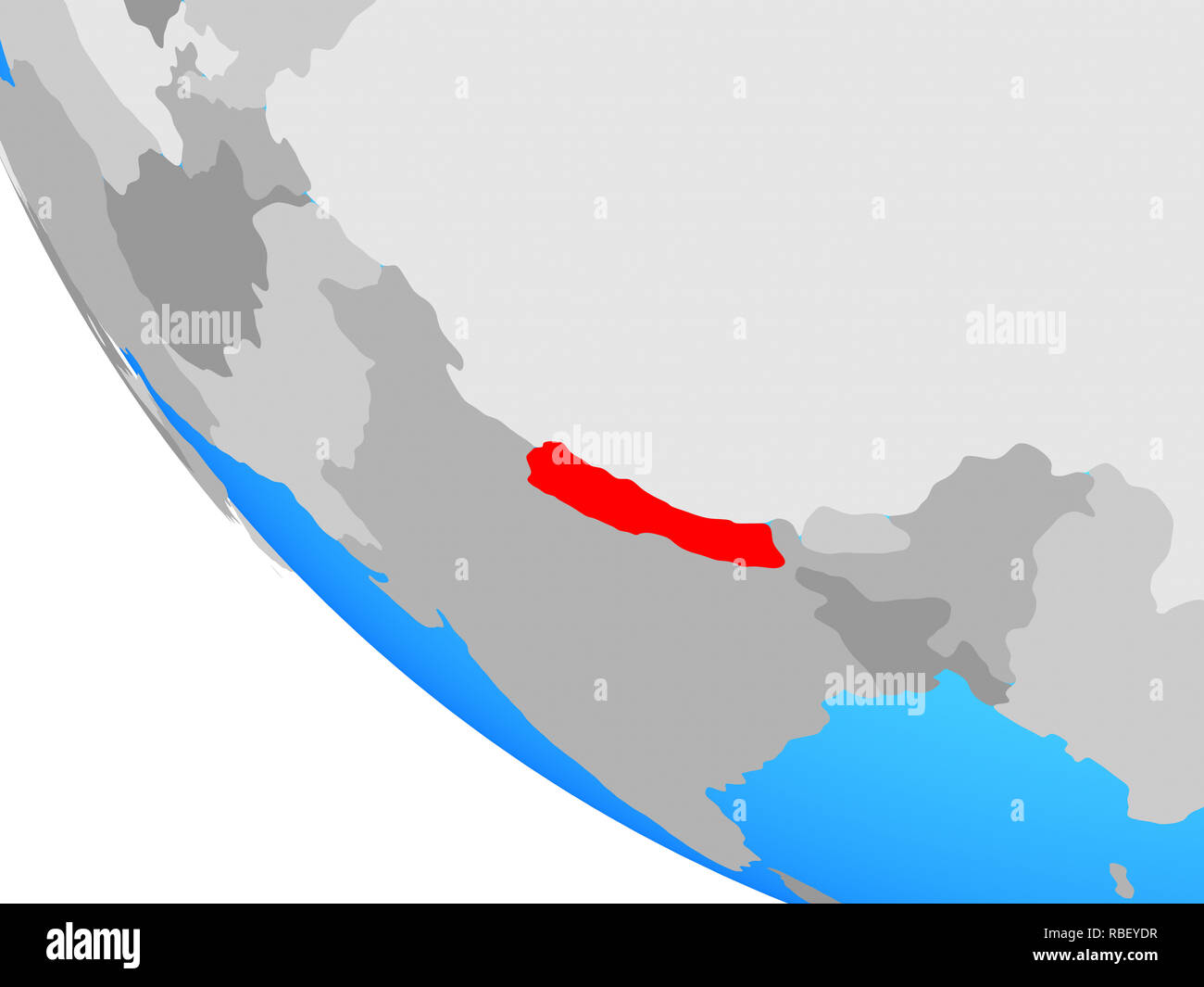 Nepal on simple 3d hi-res stock photography and images - Alamy