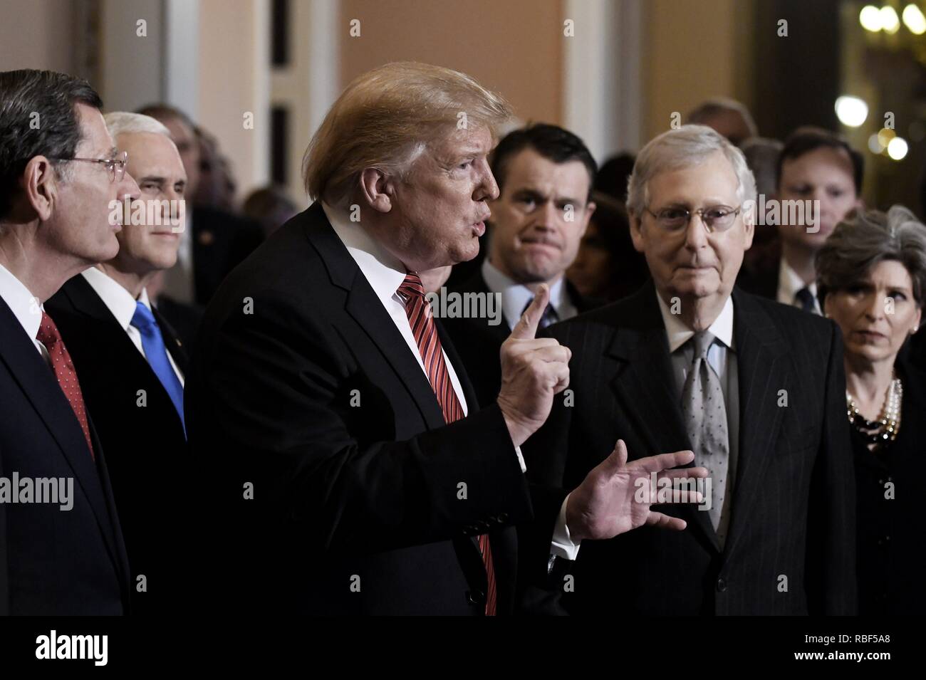 Washington, DC. 9th Jan, 2019. United States President Donald J. Trump