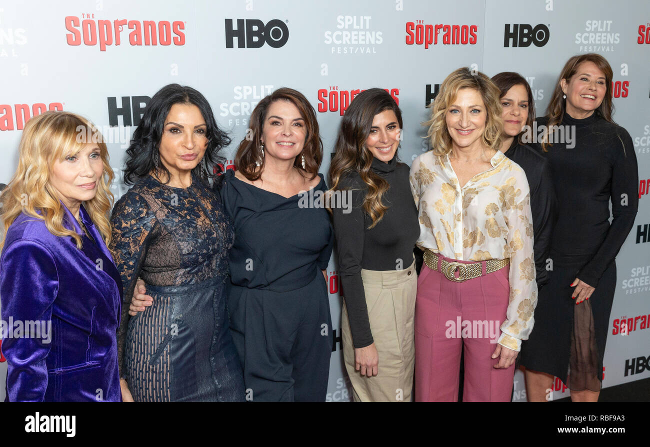 New York, NY - January 9, 2019: Actresses attend The Sopranos 20th ...