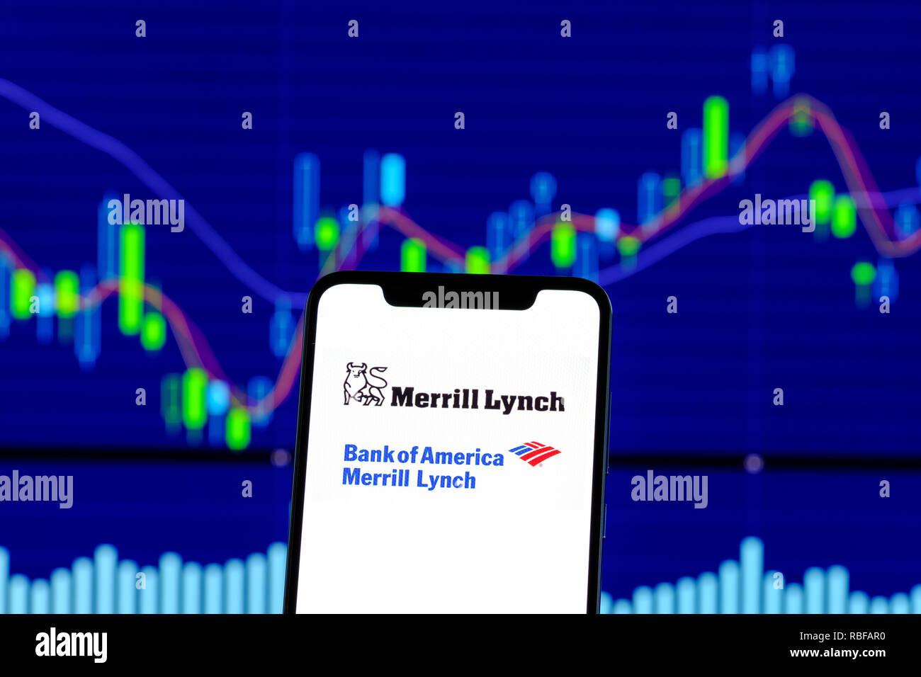 Hong Kong, China. 28th Dec, 2018. Merrill Lynch logo is seen on an