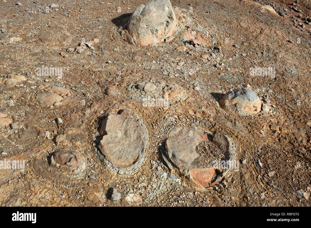 17 November 2018, Portugal, Funchal/Canical: Stone and earth structures ...