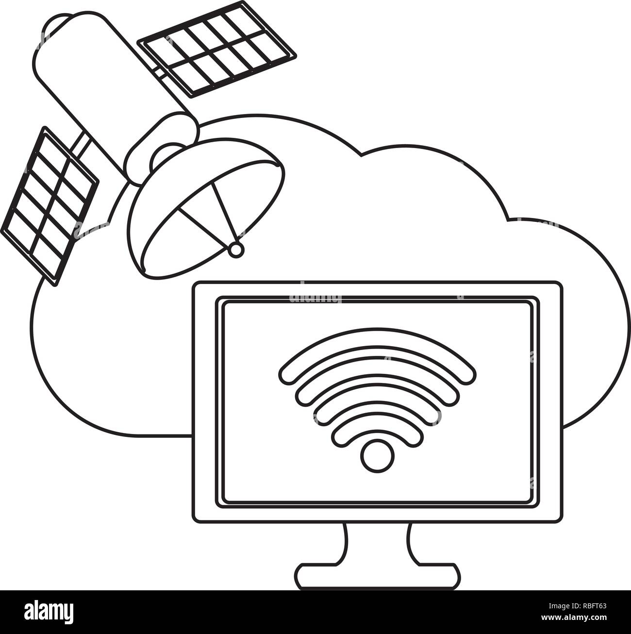 technology computing cartoon Stock Vector Image &amp; Art - Alamy