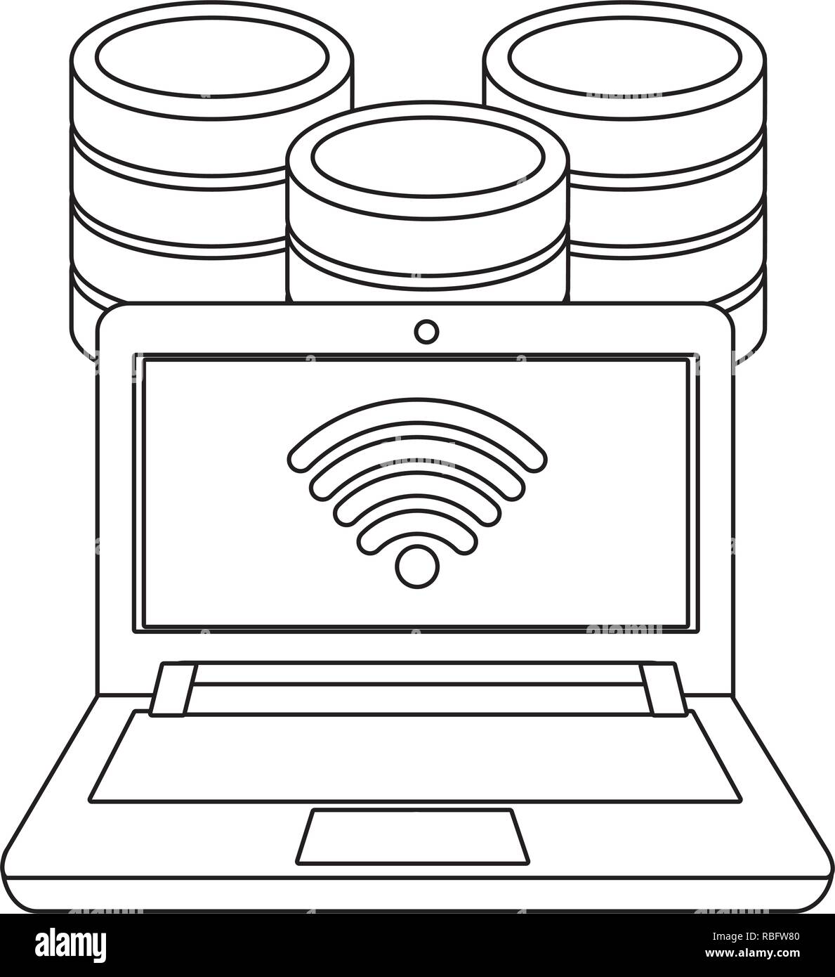 technology computing cartoon Stock Vector Image & Art - Alamy