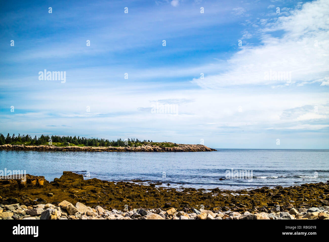 Schoodic Point in Acadia National Park, Maine Stock Photo Alamy