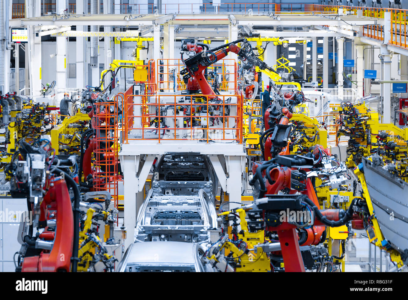 Assembly Line Car Company High Resolution Stock Photography and Images