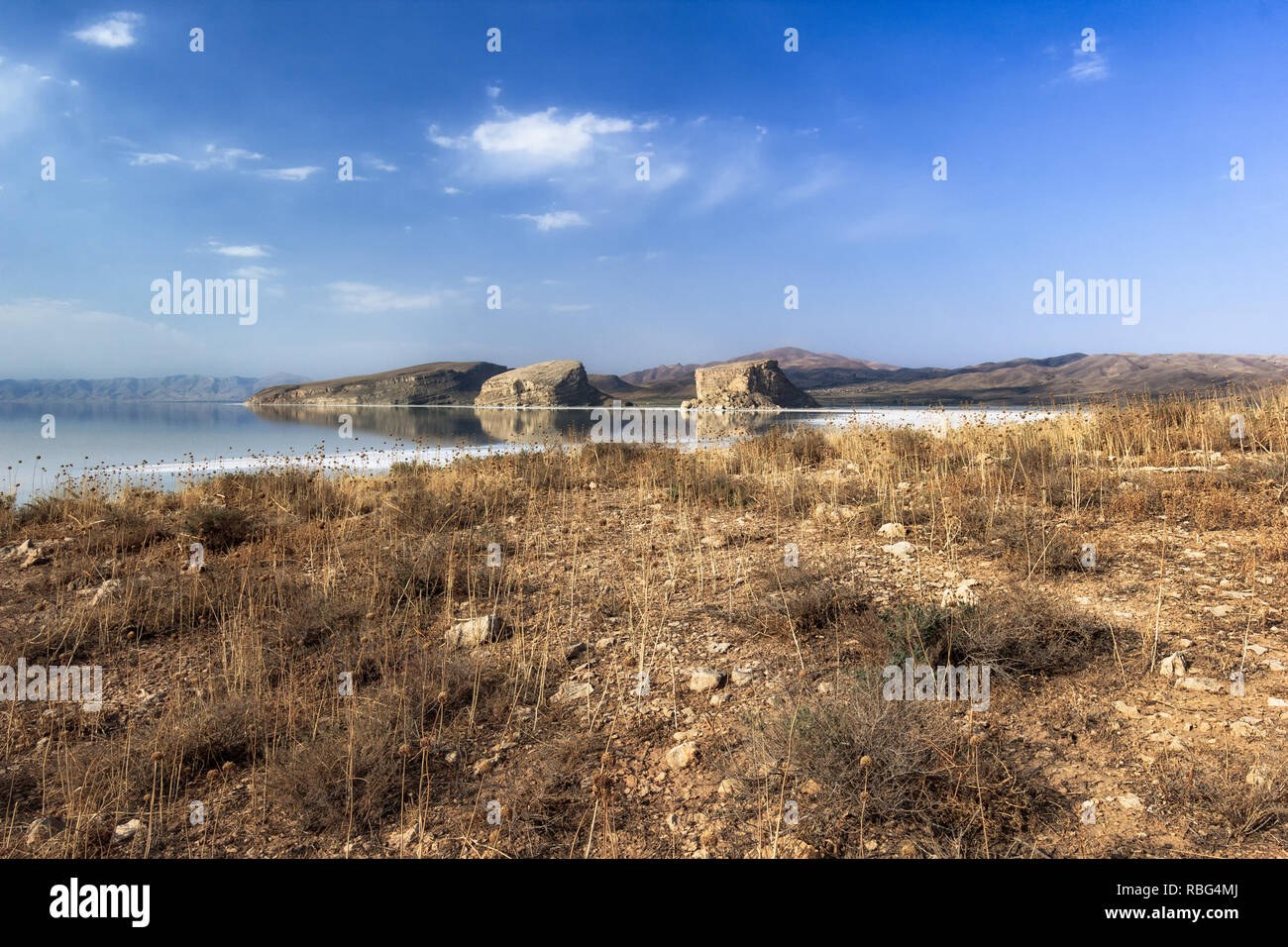 Urmia lake-Kazim Dashi, West Azerbaijan province, Iran Stock Photo - Alamy